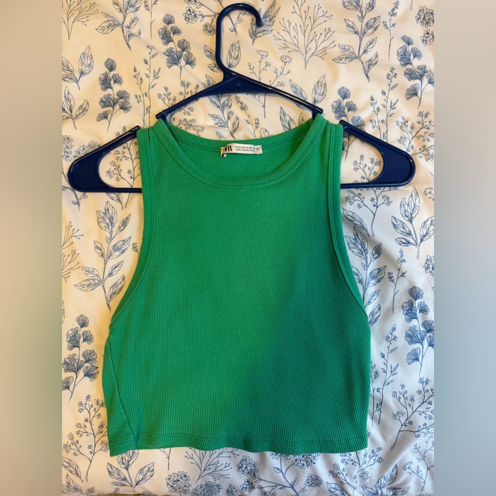 Zara Vibrant Green Tank Top